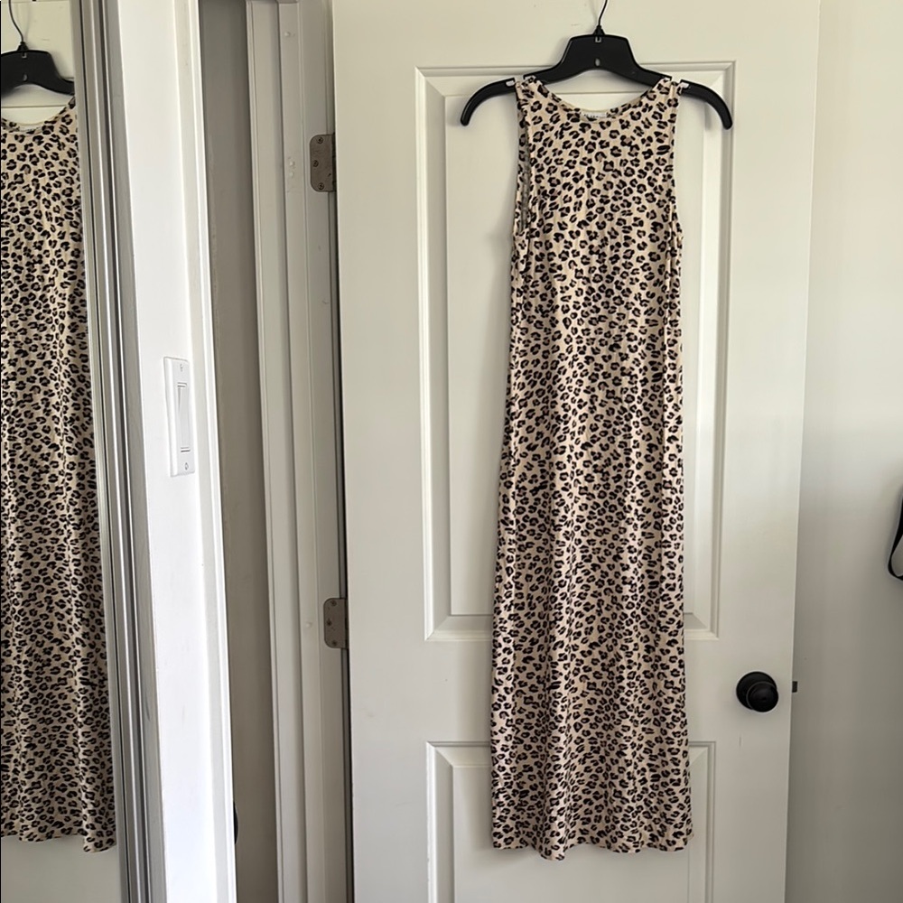 Leopard Print Maxi Dress